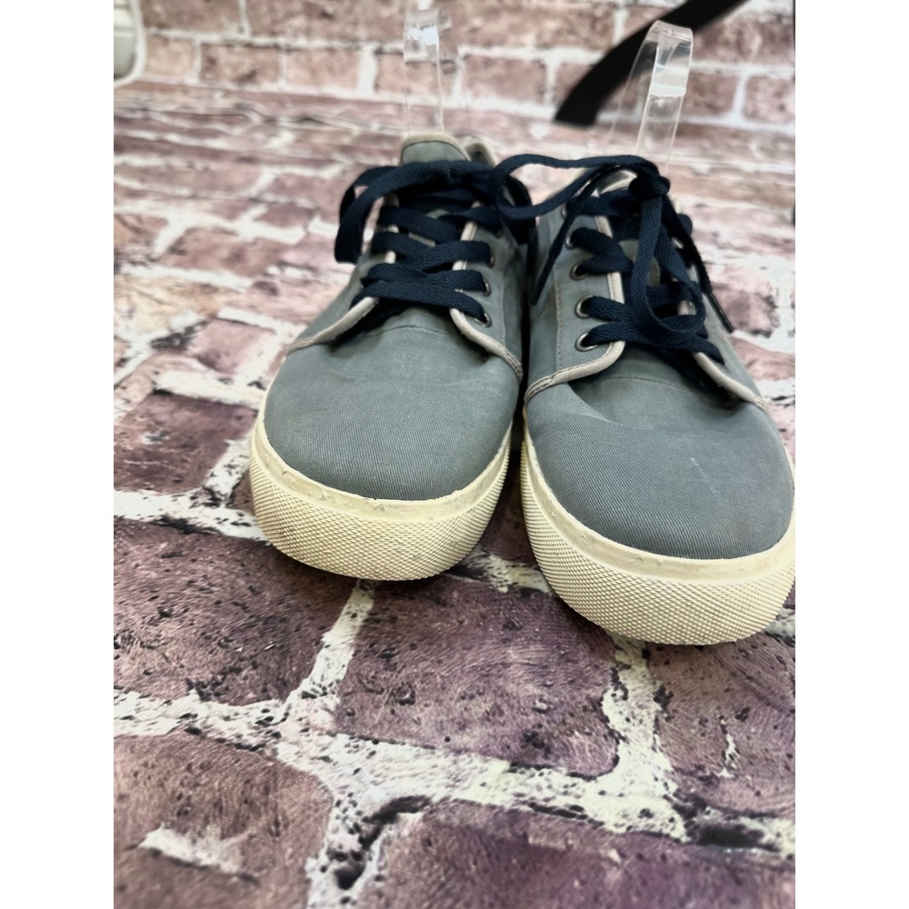 Taos Super Soul Mens Slate Blue Canvas Low Top Sneakers Size 10 Everyday Classic - Picture 3 of 16